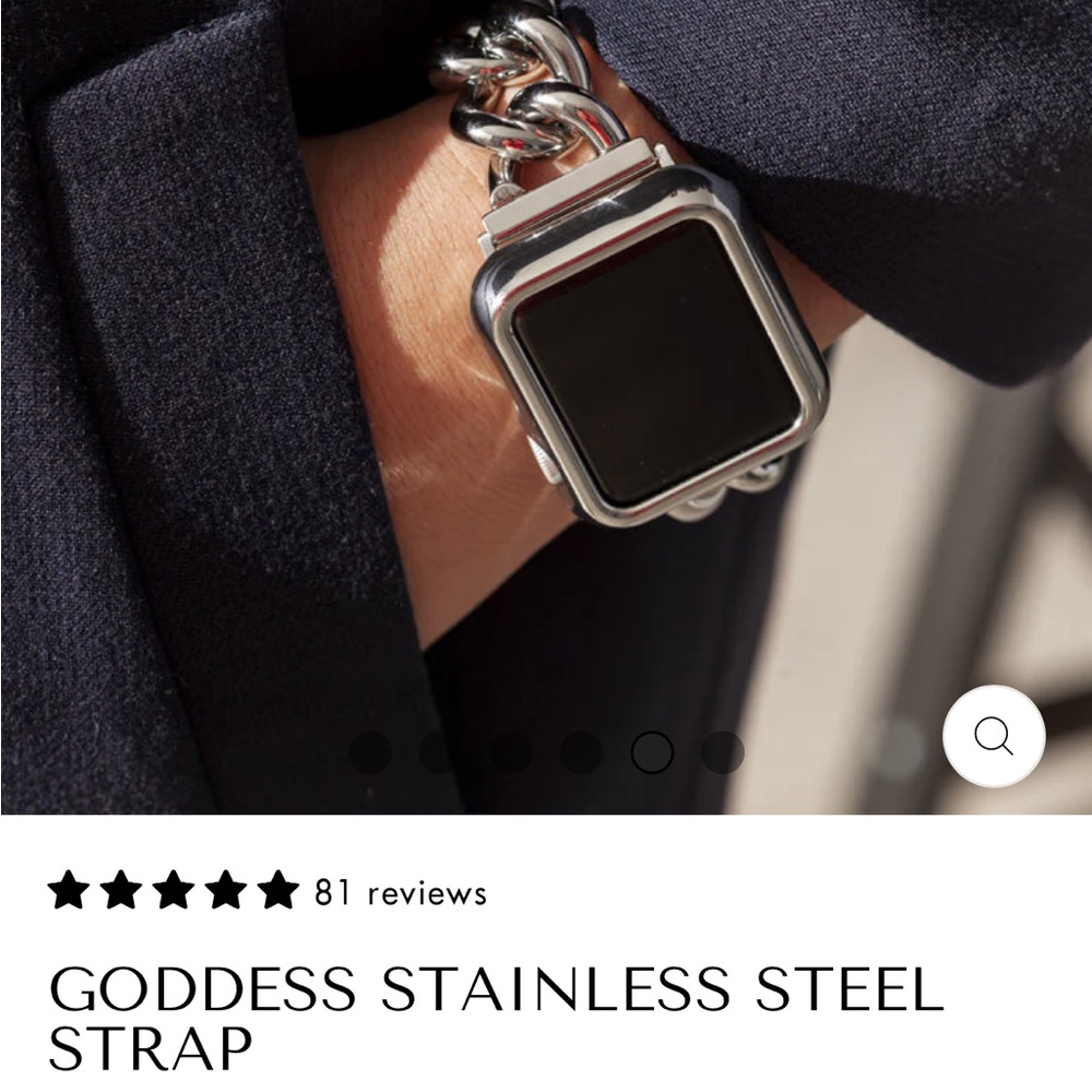 Goddess Stainless Steel Strap - Silver Gem - Picture 3 of 6